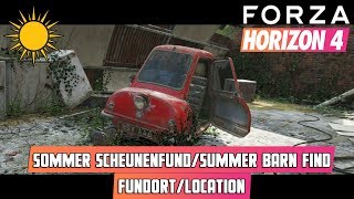 Forza Horizon 4  Sommer ScheunenfundSummer Barn Find  FundortLocation  Guide [upl. by Chobot759]