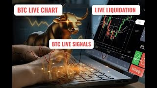 BTC LIVE CHART BTC LIVE SIGNALS amp LIVE LIQUIDATION [upl. by Kilian]