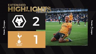 Two stoppage time goals complete comeback  Wolves 21 Tottenham Hotspur  Extended Highlights [upl. by Remo]