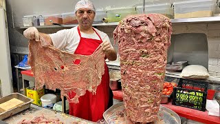 How to Make Doner Kebab  This Master Prepares Doner Kebab With Amazing Skills [upl. by Eizdnil]