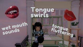 Roblox ASMR ✨tongue swirling and flutters✨INTENSE [upl. by Minsat]