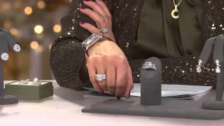 Judith Ripka Sterling Three Stone 900cttw Diamonique Ring with Jill Bauer [upl. by Sebastian119]