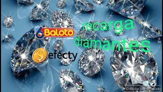 Como recargar diamantes en free fire efecty o baloto colombia [upl. by Eillor]