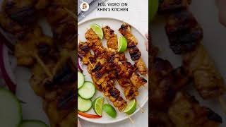 Easy Satay Chicken Recipe with Dipping Sauce  Khins Kitchen [upl. by Jemimah]