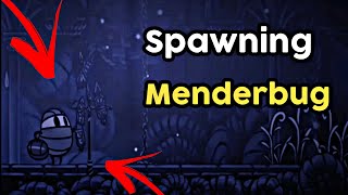 Hollow Knight  How to spawn a Menderbug  Secret bug of Hallownest  Menderbug Location [upl. by Oilcareh]