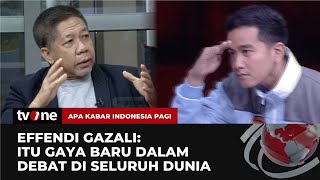 Effendi Gazali Soroti Gaya Gibran Clingakclinguk Cari Jawaban Mahfud MD  AKIP tvOne [upl. by Bev]