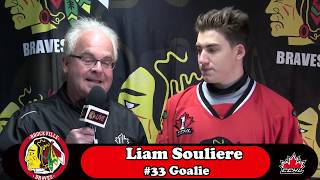 CCHL Interview Liam Souliere [upl. by Rebmyk]