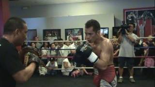 Nonito Donaire Media Workout For Montiel Fight Philippine News Coverage [upl. by Roanna]