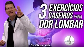 EXERCÍCIOS PARA DOR na COLUNA LOMBAR LOMBALGIA  Clínica de Fisioterapia Dr Robson Sitta [upl. by Atteras]