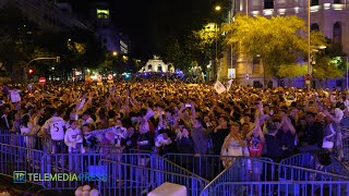 ⚽️ Madridistas celebrate Real Madrid 15th Champions League Title at Plaza Cibeles LIVE [upl. by Delilah]