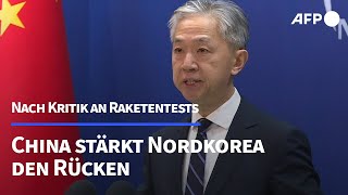 China bekräftigt quotFreundschaftquot mit Nordkorea  AFP [upl. by Arhez]