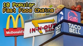 Popular Fast Food Restaurants in Every State USA [upl. by Hsinam]