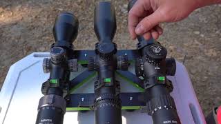 LongRange Riflescope Initial Thoughts Maven RS3 VS Zeiss Conquest V6 VS Leupold Mark 5 HD [upl. by Keligot]