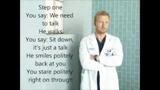 How to Save A Life Greys Anatomy with lyrics [upl. by Demeyer650]