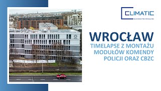 Montaż modułowego Centralnego Biura Zwalczania Cyberprzestępczości  Wrocław Komenda Policji [upl. by Barling]