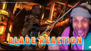 Blade finally makes it into Marvel vs Capcom Reaction [upl. by Mllly]