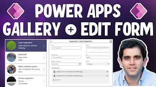 Power Apps Gallery Edit Form Tutorial for Beginners [upl. by Solly]