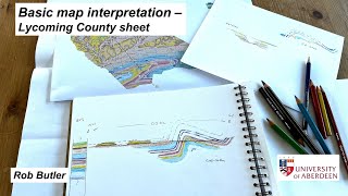 Basic map interpretation  Lycoming County sheet [upl. by Nutter]