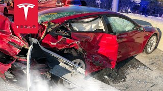 TOP 20 BIGGEST TESLA CRASHES EVER RECORDED [upl. by Madda474]