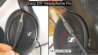 How to EASY Fix Sennheiser HD 560s 35mm Jack DIY [upl. by Ahsikym863]