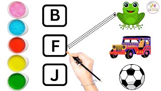 Match the letters with pictures  English Worksheet for toddlers Fun Activity for Kids Part3 [upl. by Strauss]