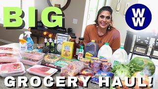 BIG WEEKLY GROCERY HAUL  GREAT DEALS amp NEW FOOD FINDS  WEIGHT WATCHER POINTS INCLUDED [upl. by Etana]