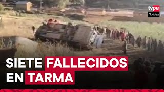 Tragedia en Tarma siete integrantes de orquesta Antología del Folklore mueren en accidente [upl. by Efren]