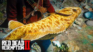 PEIXE GIGANTE O LENDÁRIO ACHIGÃBOCAPEQUENA  RED DEAD REDEMPTION 2 [upl. by Aneehsal]