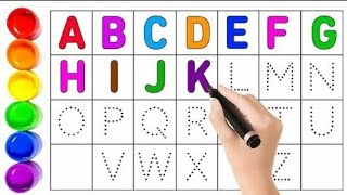 Count 1234  ABCD phonics song  A to Z Alphabets  ABC drawing  Preschool Learning Video [upl. by Essilrahc]