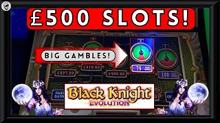 Huge £500 Slot Session With 8 Bonuses  Black Knight Evolution Moon Shadow Action Stax amp More [upl. by Vod352]