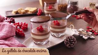 🎂 Tarta tres chocolates en vasitos  Recetas Nestlé Postres [upl. by Nimesay]