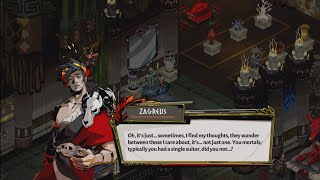 Zagreus asks Achilles if its normal to have feelings for more than one suitor  Hades [upl. by Amorita700]