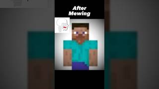 Before mewing vs After mewingshorts mewing byebye shortsfeed [upl. by Lorrac]