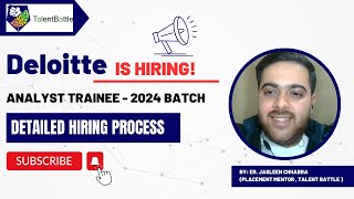 Deloitte is hiring 2024 Batch National Level Drive  All Colleges Allowed [upl. by Negem698]