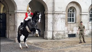 King’s Guard Shows Perfect Horsemanship as Horse Spooked [upl. by Ykciv437]