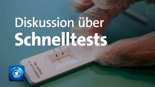 Diskussion über die Ausweitung von Schnelltests in der CoronaPandemie [upl. by Reivazx]