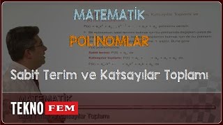 10 Sınıf MATEMATİK  Sabit Terim ve Katsayılar Toplamı [upl. by Hsiwhem]