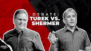 Is Morality Better Explained By God Or Science Frank Turek vs Michael Shermer [upl. by Gibbons763]