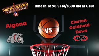 Algona vs ClarionGoldfieldDows High School Basketball [upl. by Aidualk]