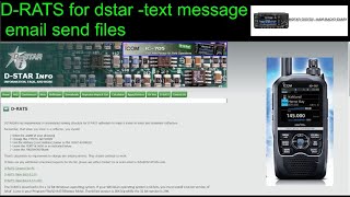 DRATS for Dstar Send files text and more Learning links Video [upl. by Brote718]