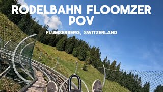 Rodelbahn Floomzer POV  Flumserberg Switzerland [upl. by Eyahs]