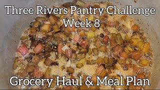 Three Rivers Pantry Challenge • Week 8 of 10 or less Grocery Haul • Meal Ideas [upl. by Ylrbmik]