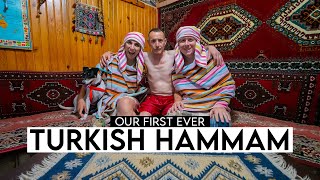 Traditional Turkish Hammam Bath Experience  Vanlife Turkey [upl. by Aicat]