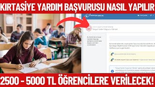 Öğrencilere 2500  5000 TL Kırtasiye yardımı yapılacak Kırtasiye yardım başvurusu nasıl yapılır [upl. by Rivkah]