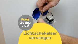 Hoe vervang je een lichtschakelaar  Zo doe je dat  Praxis [upl. by Ashby]