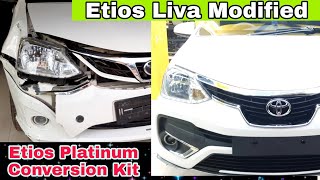 Etios liva modified CONVERT TO ETIOS PLATINUM 2020Etios Liva Toyota Etios modified LOWBAsSE [upl. by Eerrehs98]