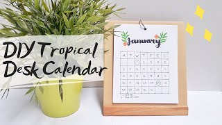 MONTHLY CALENDAR INDONESIA  Mini Desk Calendar with Stand  Shifahs [upl. by Farro204]