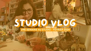 STUDIOVLOG  Partage une semaine avec moi 🧶 [upl. by Heti]