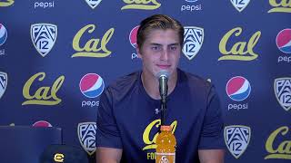 Cal Football UNC Post Game  QB Chase Garbers 9118 [upl. by Ronnica518]