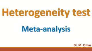 Heterogeneity test meta analysis [upl. by Maze]